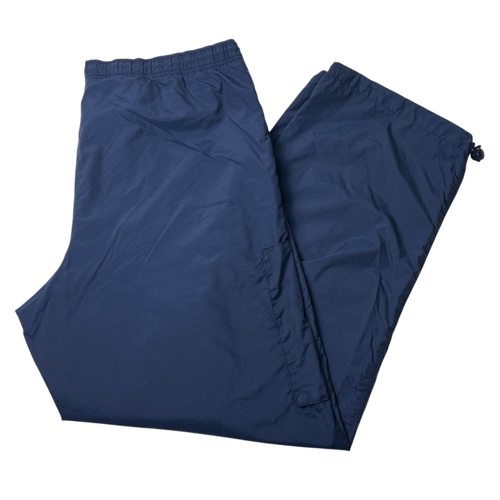 Nike Mens Cargo Elastic Waist Nylon Track Pants Size XXL Navy Blue Activewear